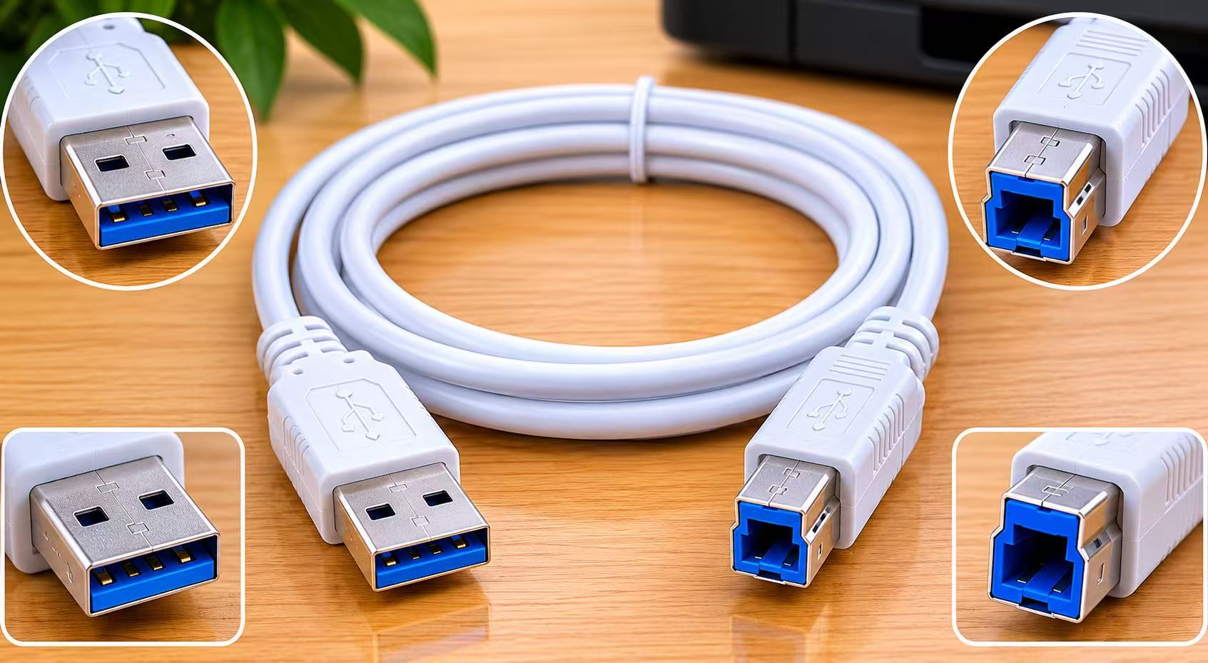 كابل طابعة 10متر USB 2.0 Printer Cable