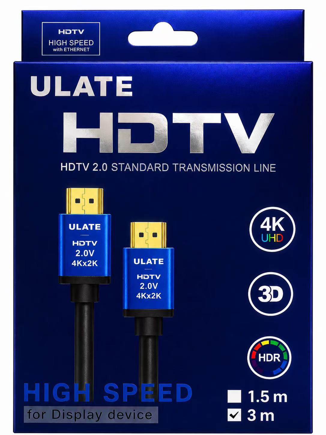كابل شاشة HDMI 4k (3متر)