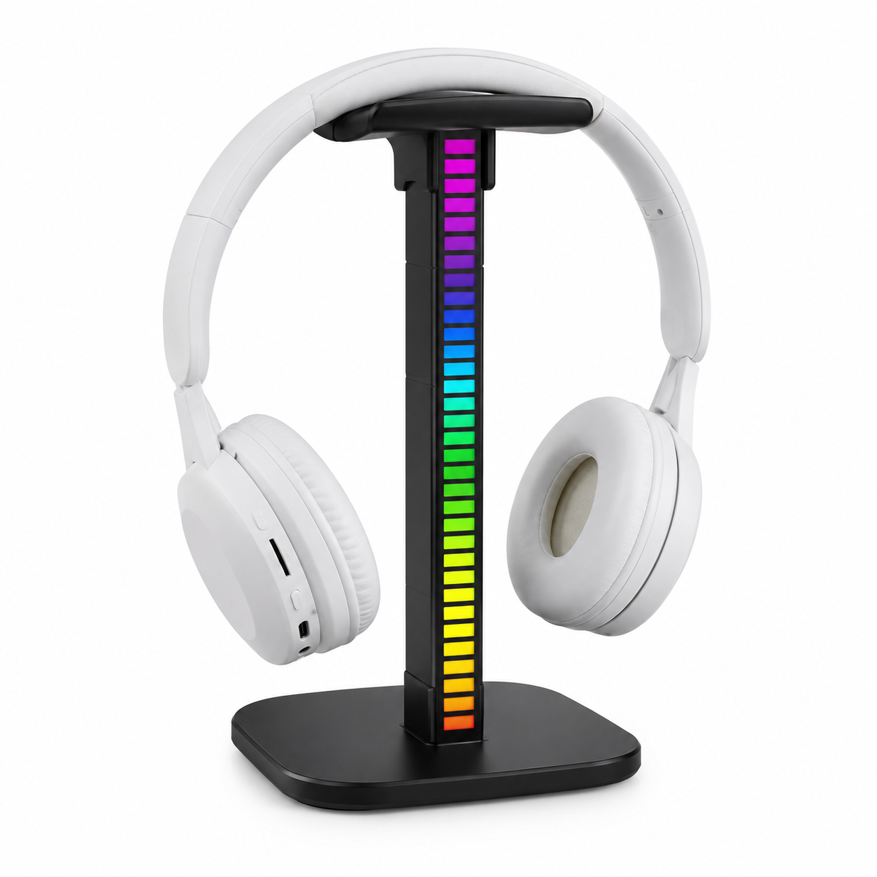 حامل سماعات RGB مع إضاءة متفاعلة للصوت