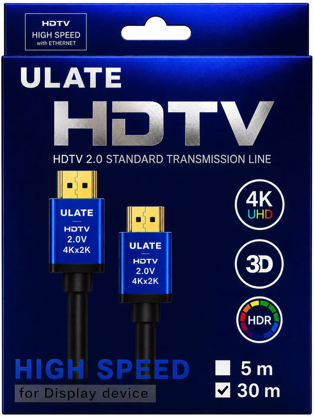 كابل شاشة HDMI 4k (30متر)