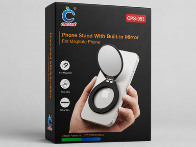 CMZWT CPS-053 – حامل هاتف مغناطيسي مع مرآة مدمجة (MagSafe)