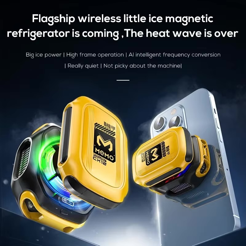 مبرد الهاتف المغناطيسي MEMO CX12 Magnetic Cooler Fan