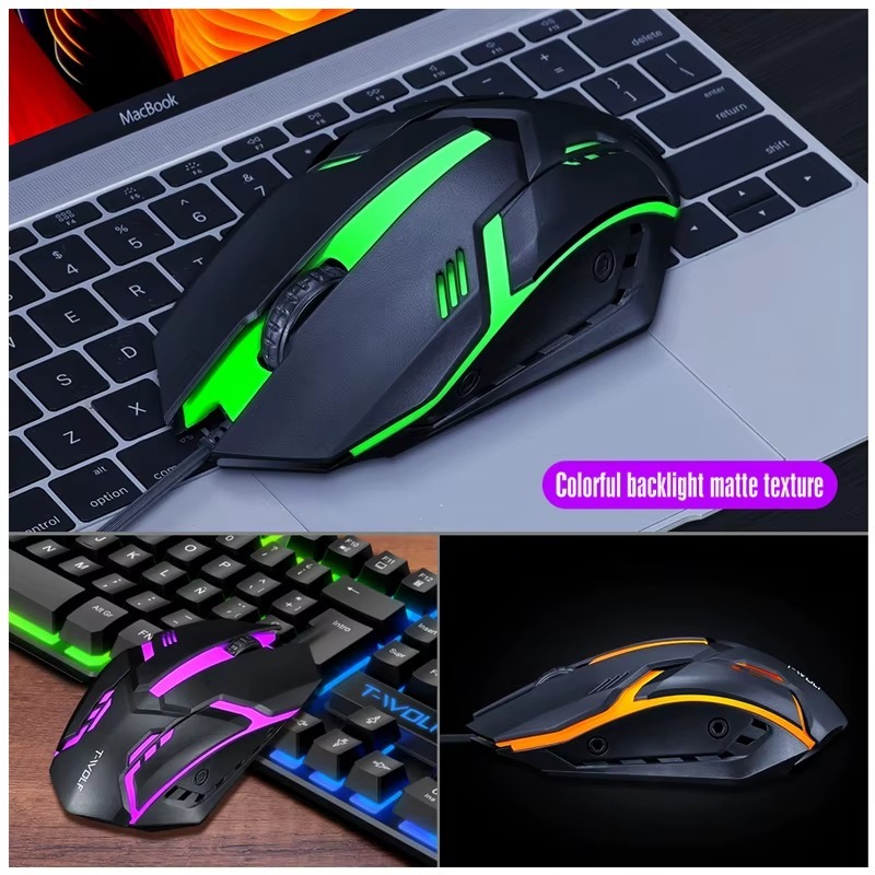 طقم كيبورد وماوس T-WOLF TF200