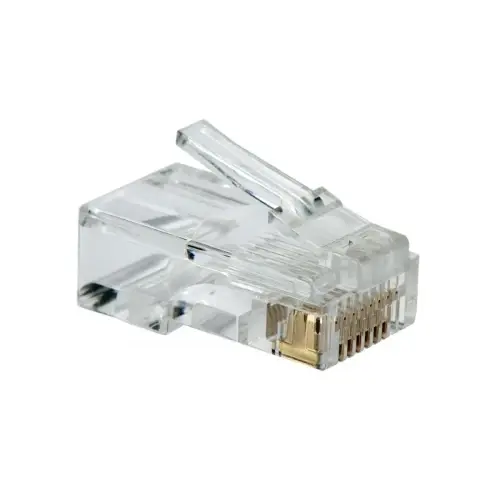 رأس شبكة RJ45 CAT6 UTP احترافي بتقنية Pass Through