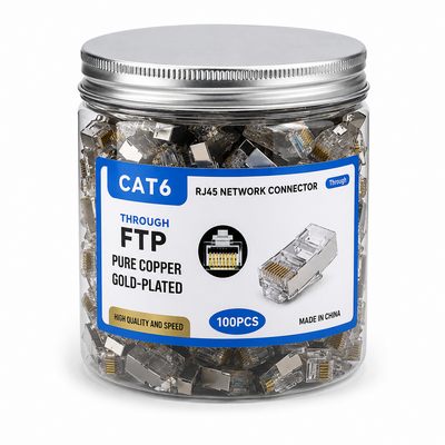 راس شبكة RJ45 CAT6 FTP مفتوح