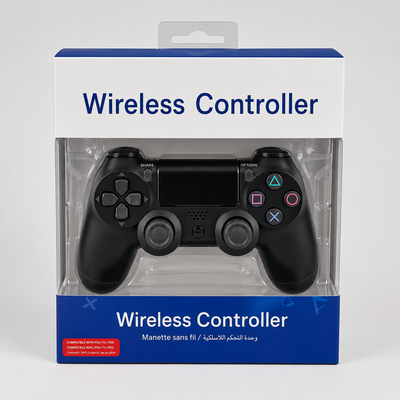 يد تحكم لاسلكية للألعاب – تصميم احترافي ومتوافق مع PS4