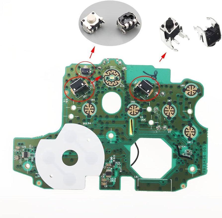 قطع RB/LB مفتاح التحكم باللمس زر ممتص الصدمات لجهاز Xbox One 360 ONE S Elite Controller (Button1