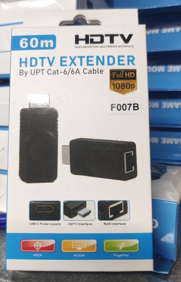 HDMI Extender 60M عبر كابل Cat6/Cat6A
