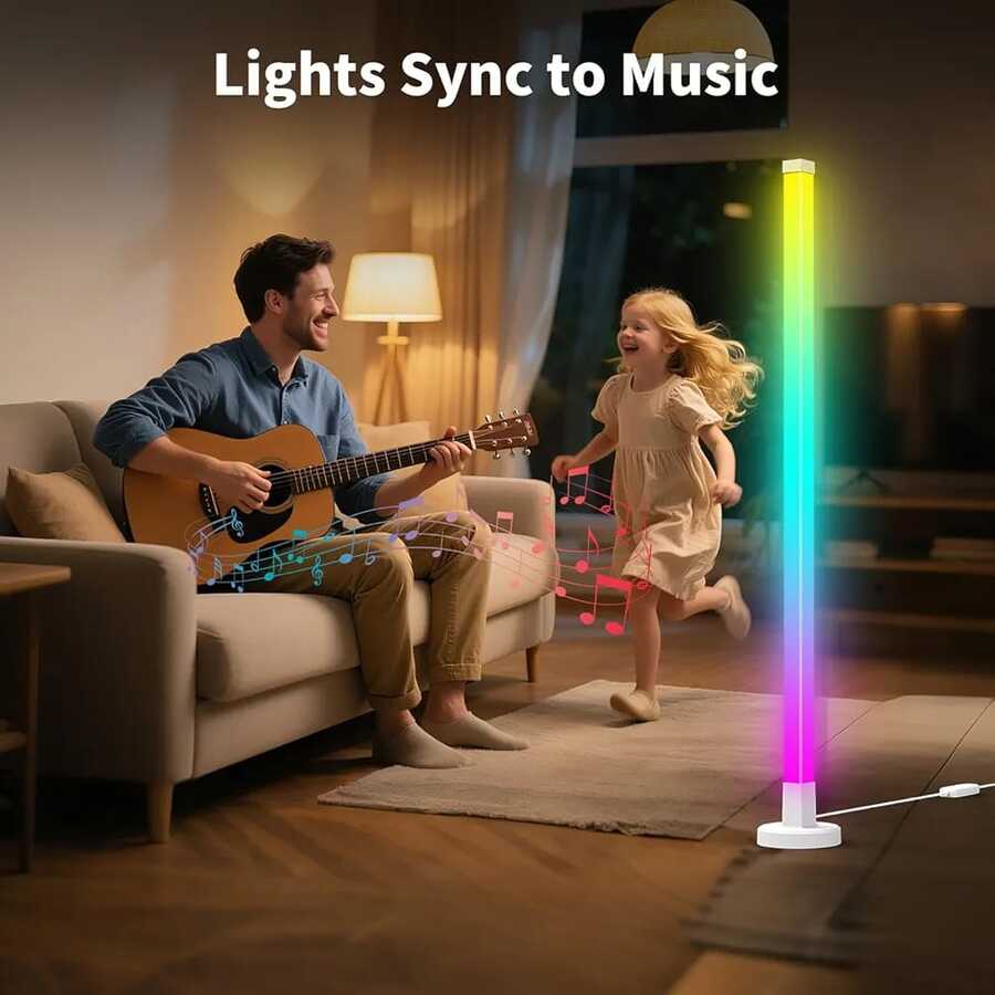 المصباح الأرضي الذكي من نوع RGB LED