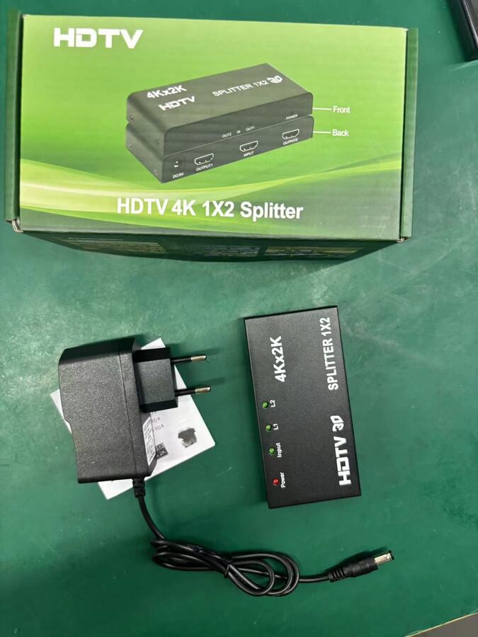 مقسم HDMI 4K منفذ واحد إلى منفذين (1×2 Splitter)