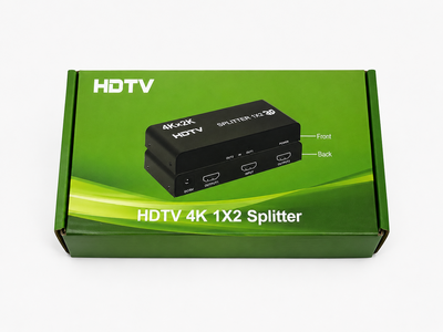 مقسم HDMI 4K منفذ واحد إلى منفذين (1×2 Splitter)