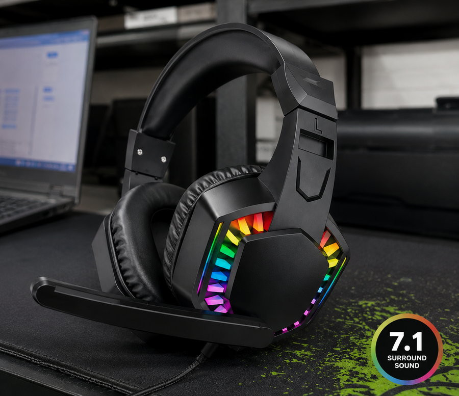 سماعة ألعاب Microkingdom G66 RGB 7.1 Gaming Heads