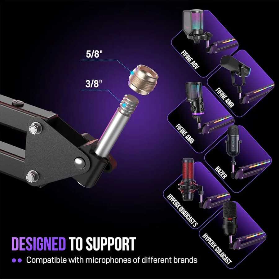 ستاند مايكروفون RGB