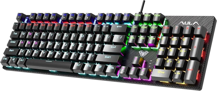 لوحة مفاتيح ألعاب ميكانيكية AULA S2022 RGB