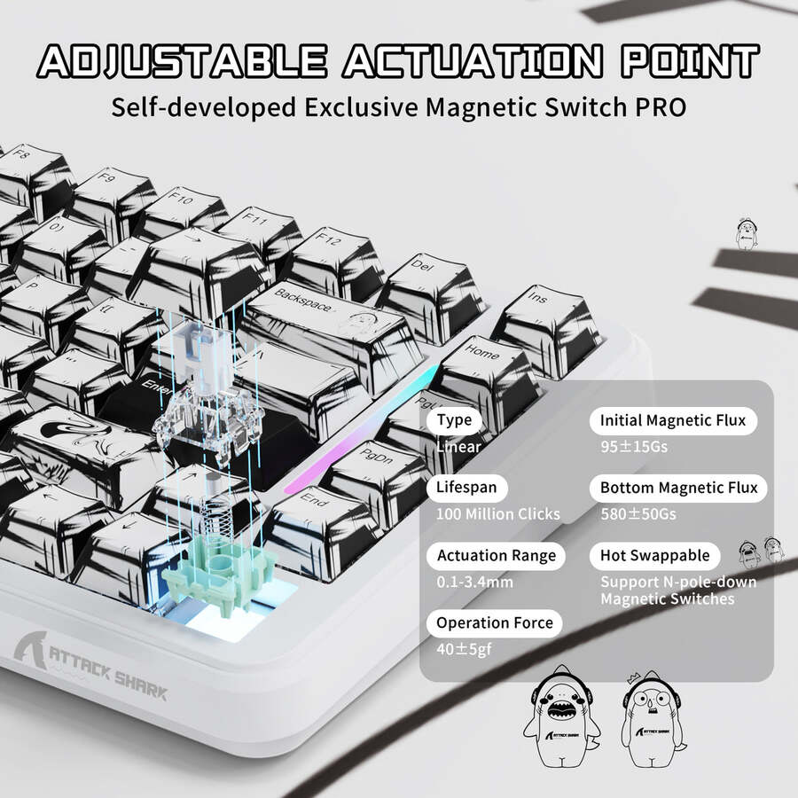 Attack Shark X82PRO HE keybored