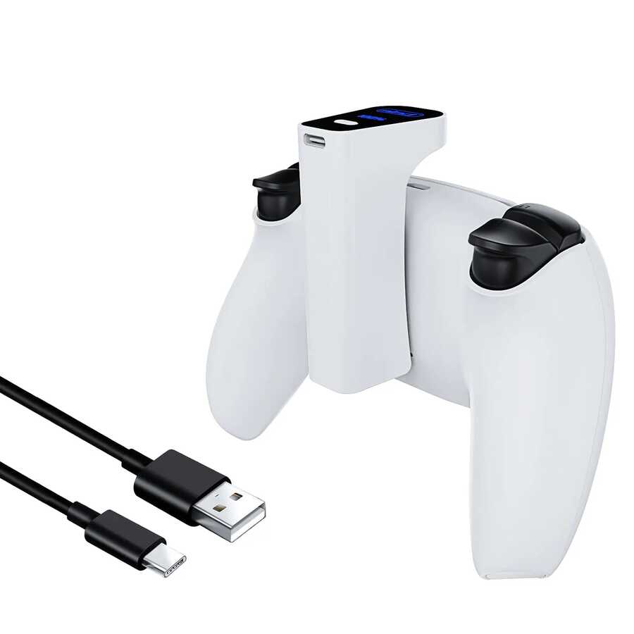 حزمة بطارية خارجية قابلة لإعادة الشحن لجهاز تحكم PlayStation 5.