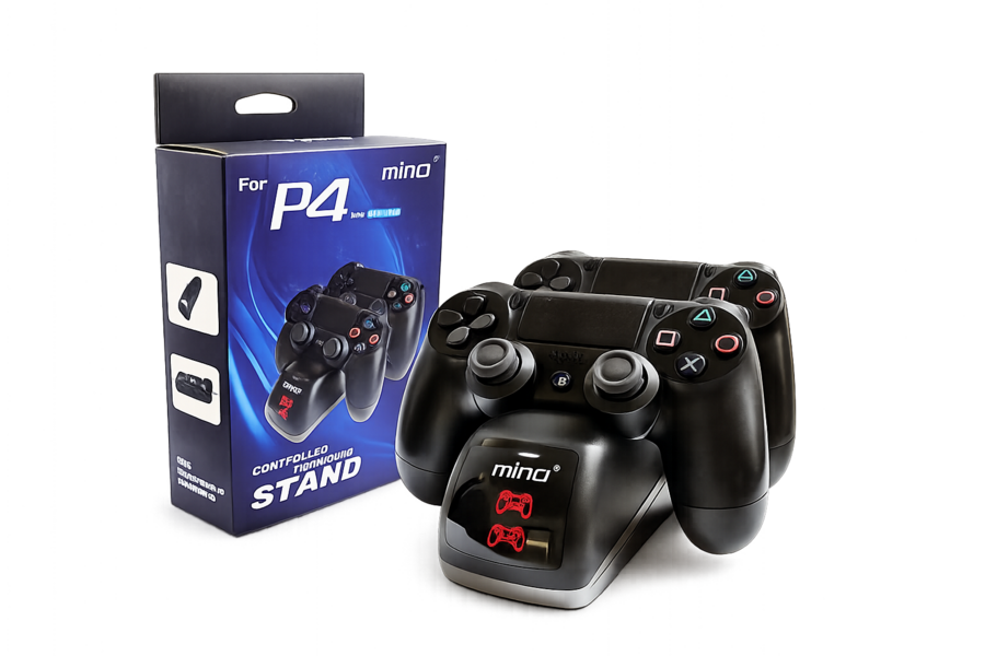 قاعدة شحن مزدوجة لاذرع تحكم PS4