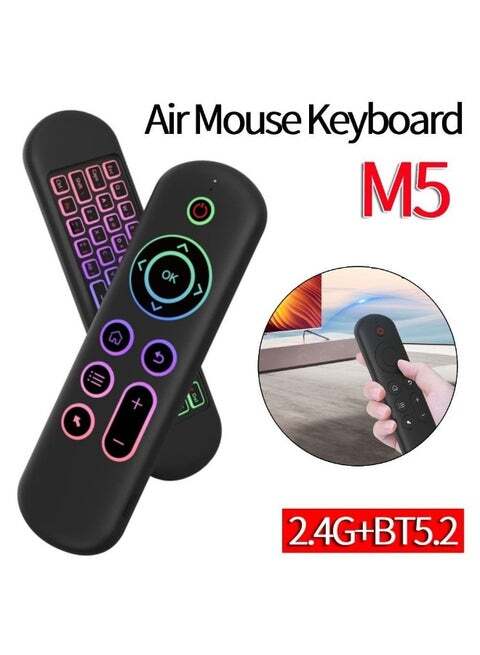ريموت ماوس هوائي لوحة مفاتيح صغيرة M5.