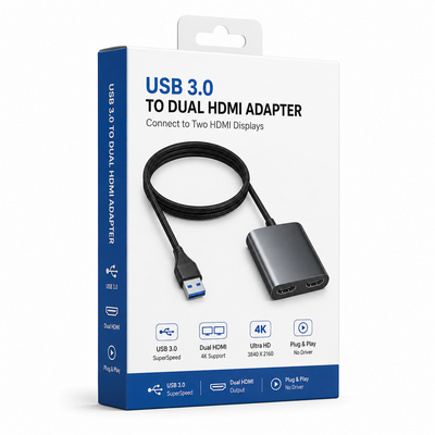 محول فيديو USB/USB-C إلى HDMI