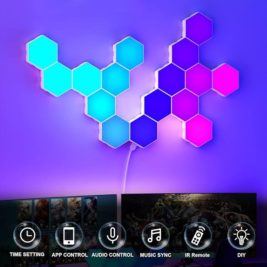إضاءة الحائط السداسية الذكية (Smart Hexagon Wall Light
