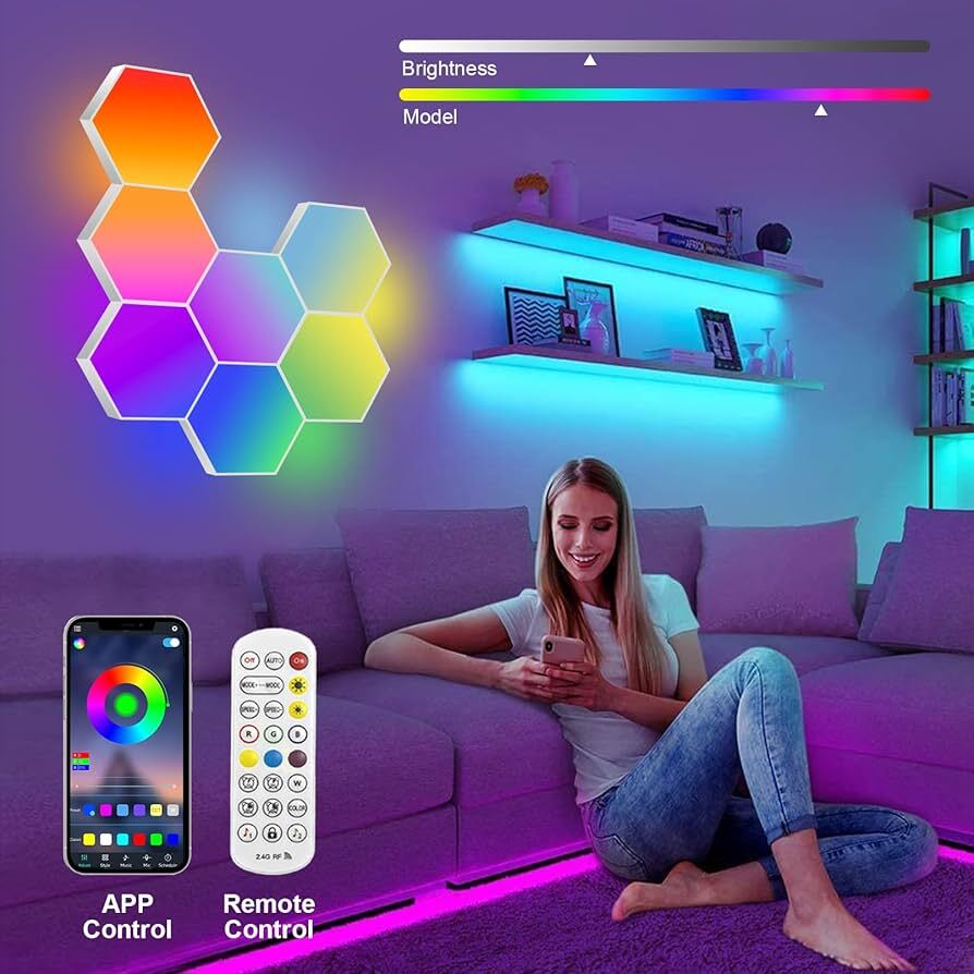 إضاءة الحائط السداسية الذكية (Smart Hexagon Wall Light