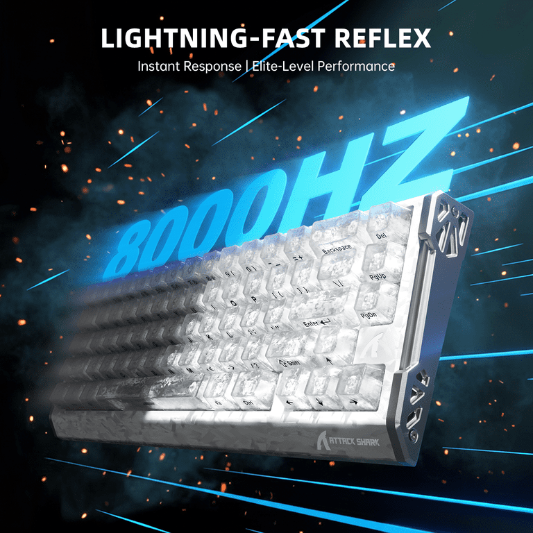 ATTACK SHARK R68 HE 60% Wired RGB Gaming Keyboard