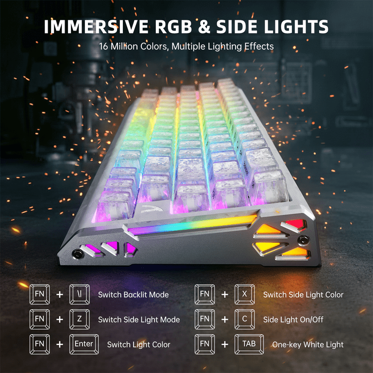 ATTACK SHARK R68 HE 60% Wired RGB Gaming Keyboard