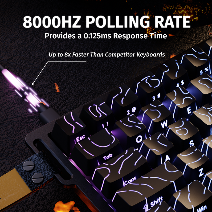 ATTACK SHARK X68 HE Rapid Trigger Keyboard Magnetic Switch