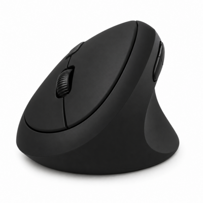 ماوس عمودي مريح (Ergonomic Vertical Mouse) مصمم لتقليل إجهاد المعصم واليد