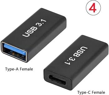 محول USB 3.1 Type-C أنثى إلى USB-A أنثى