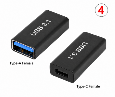 محول USB 3.1 Type-C أنثى إلى USB-A أنثى