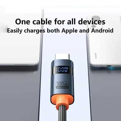 كابل Tranyoo T-CC6 بشاشة رقمية 100W