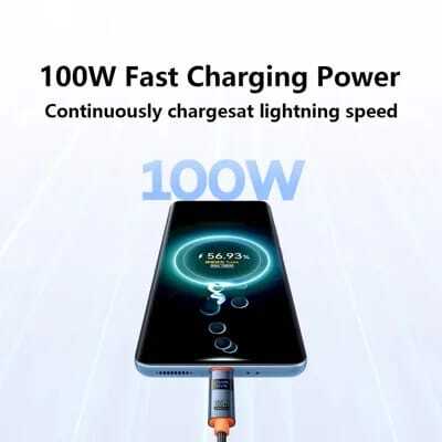 كابل Tranyoo T-CC6 بشاشة رقمية 100W