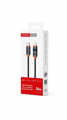 T-CL6 كابل Tranyoo Type-C إلى Lightning مع شاشة رقمية 36W