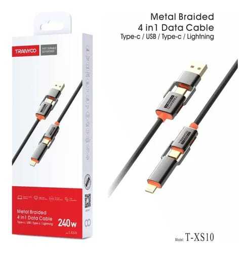 كابل شحن 4in1 T-XS10