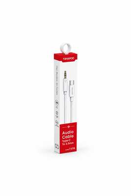 كابل Tranyoo T-E18 Type-C to 3.5mm Audio Cable