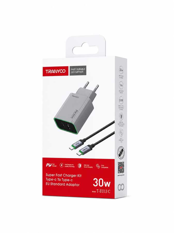 شاحن Tranyoo T-EU13C 30W