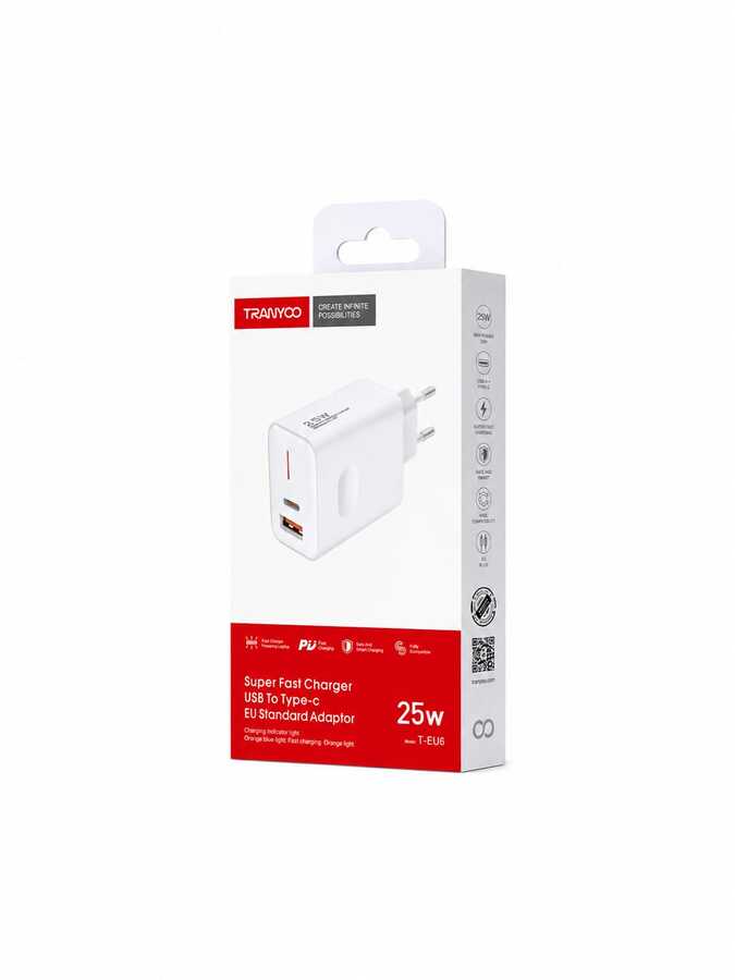 شاحن Tranyoo T-EU6 25W