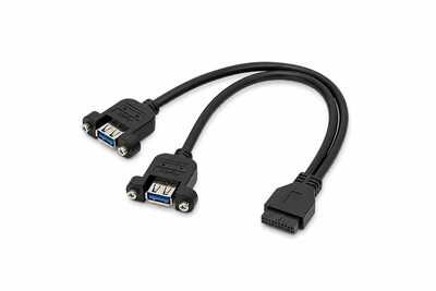 وصلة USB 3.0 ثنائية المنافذ