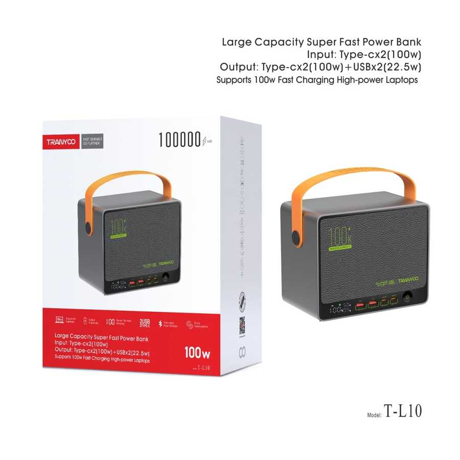باور بانك Tranyoo T-F17 (100000mAh)