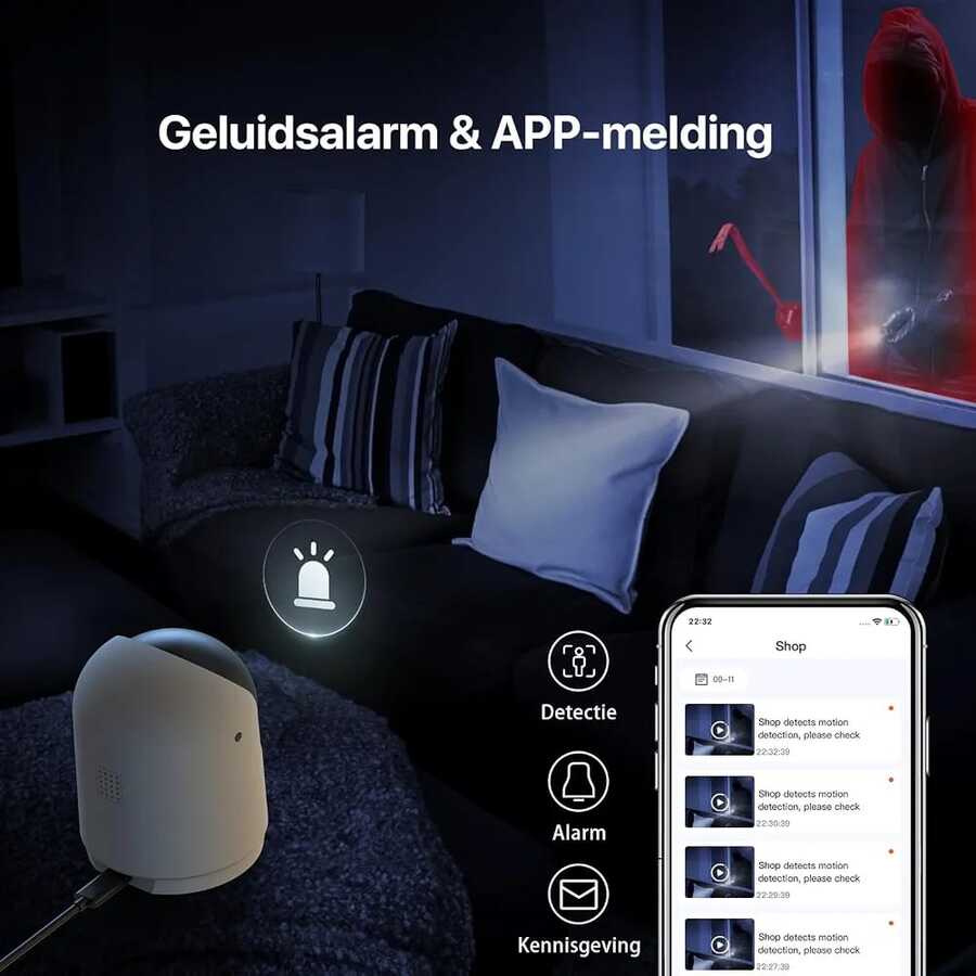 كاميرا مراقبة ذكية من نوع Tenda CP3 بدقة 3 ميجابكسل