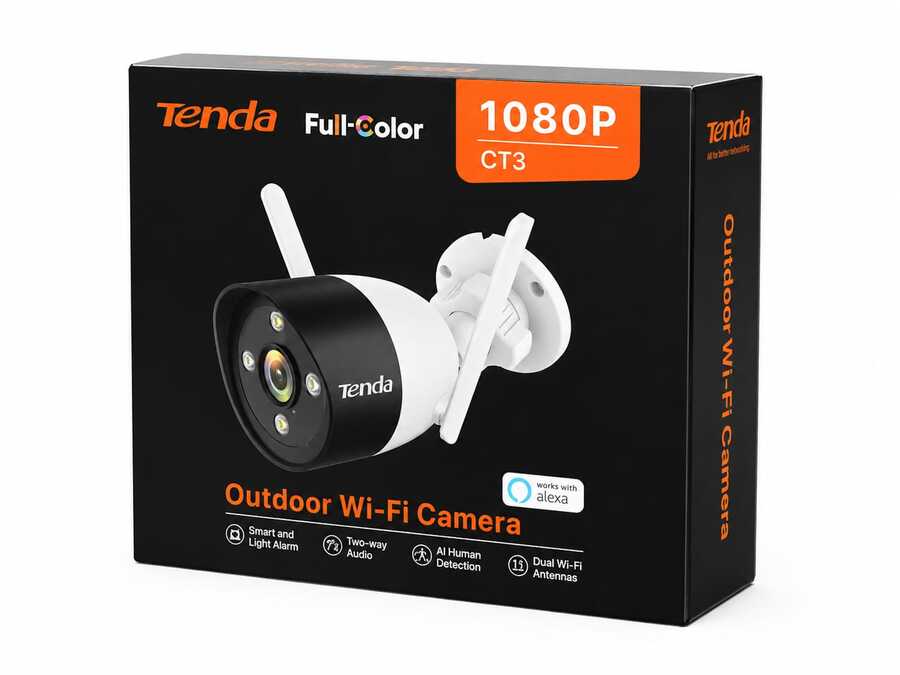 كاميرا Tenda CT3 Full-Color Outdoor Wi-Fi Camera