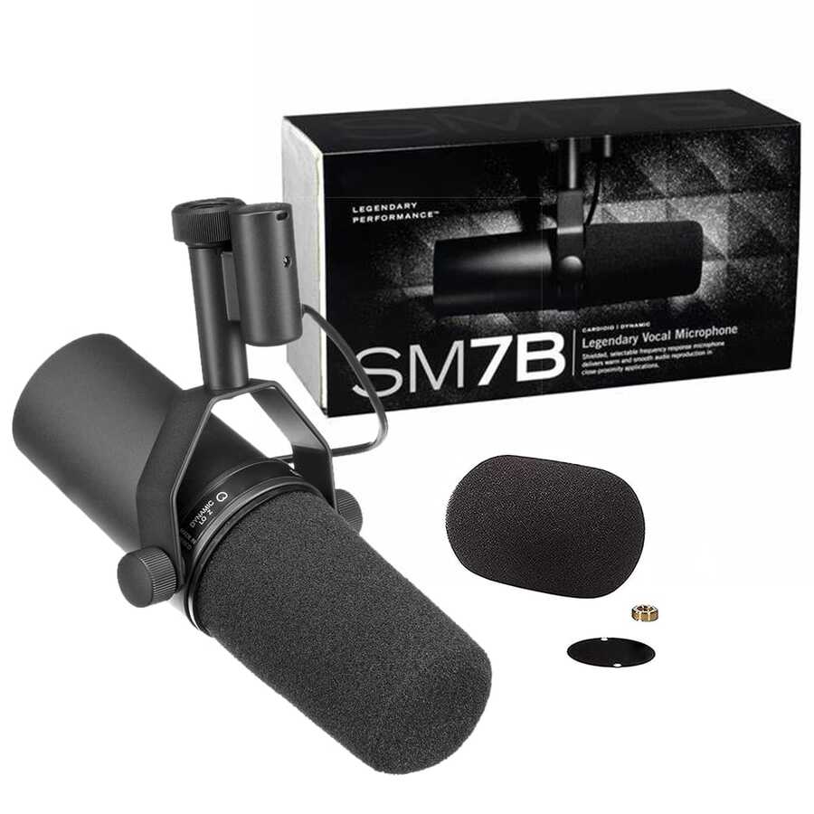 ميكروفون SM7B الديناميكي للبث والتسجيل