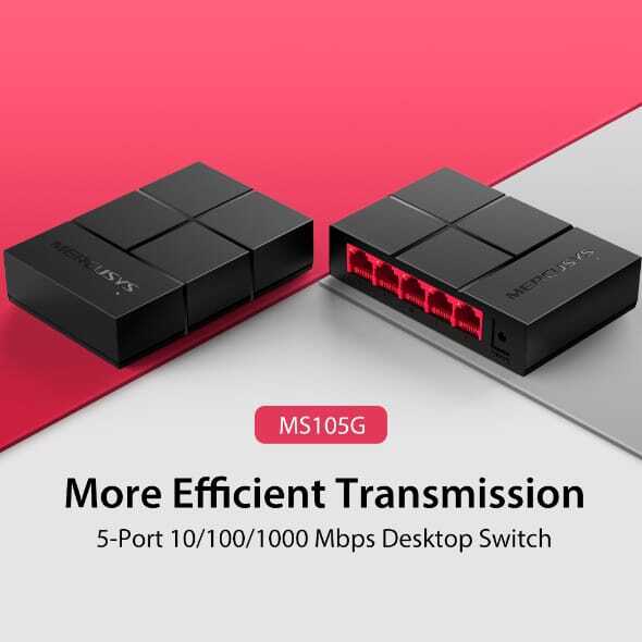 Mercusys 5-Port Gigabit Desktop Switch (موديل: MS105G)