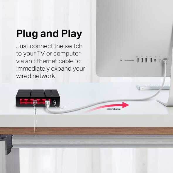 Mercusys 5-Port Gigabit Desktop Switch (موديل: MS105G)