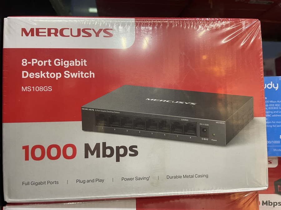 Mercusys 8-Port Gigabit Desktop Switch (موديل: MS108GS)