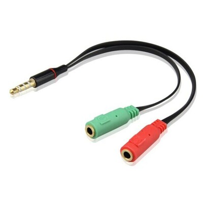 تحويل سماعة/مايك للكمبيوتر مقاس 3.5mm