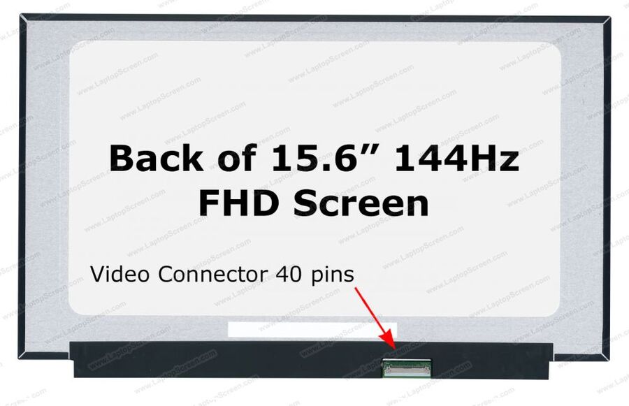 شاشة لابتوب 15.6 slim 40pin 144hz