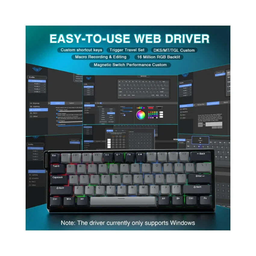 AULA WIN60 HE Wired Magnetic Keyboard